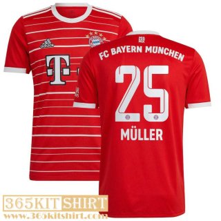Football Shirt Bayern Munich Home Mens 2022 2023 Müller 25