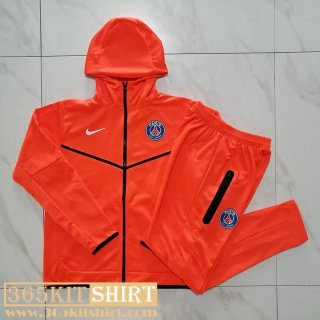Hooded Jacket PSG orange Mens 2022 2023 JK424