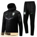 Hooded Jacket Brazil black Mens 2022 2023 JK432
