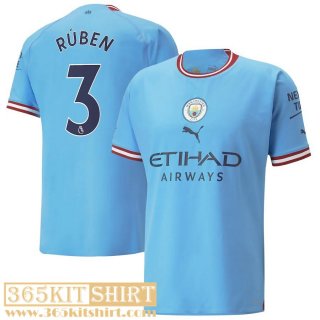 Football Shirt Manchester City Home Mens 2022 2023 Rúben 3