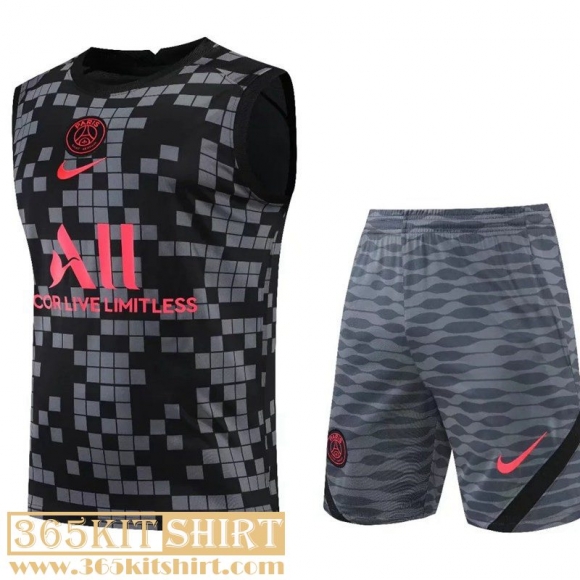 T-Shirt Sleeveless PSG Grey Mens 2022 2023 PL480