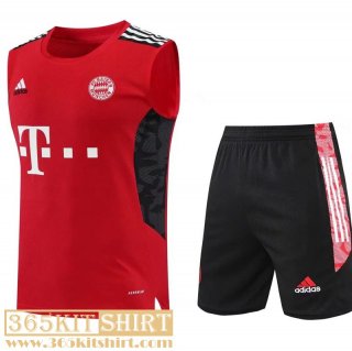 T-Shirt Sleeveless Bayern Munich red Mens 2022 2023 PL485