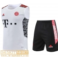 T-Shirt Sleeveless Bayern Munich White Mens 2022 2023 PL486
