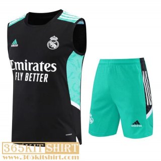 T-Shirt Sleeveless Real Madrid black Mens 2022 2023 PL490