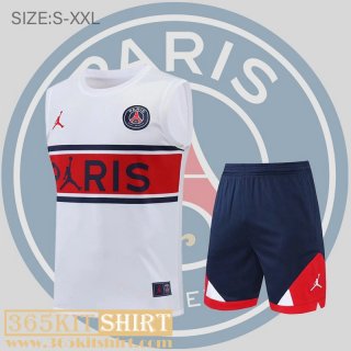 T-Shirt Sleeveless PSG White Mens 2022 2023 PL497