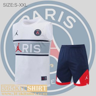 T-Shirt Sleeveless PSG White Mens 2022 2023 PL498