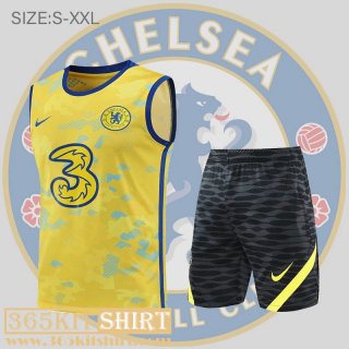 T-Shirt Sleeveless Chelsea yellow Mens 2022 2023 PL508