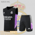 T-Shirt Sleeveless Real Madrid black Mens 2022 2023 PL511