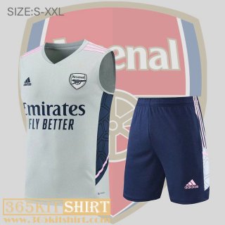 T-Shirt Sleeveless Arsenal Grey Mens 2022 2023 PL512