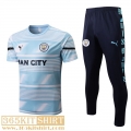 T-Shirt Manchester City blue White Mens 2022 2023 PL564