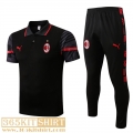Polo Shirt AC Milan black Mens 2022 2023 PL573