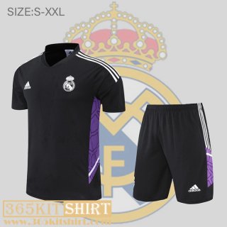 Polo Shirt Real Madrid black Mens 2022 2023 PL579
