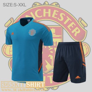 T-Shirt Manchester United blue Mens 2022 2023 PL589