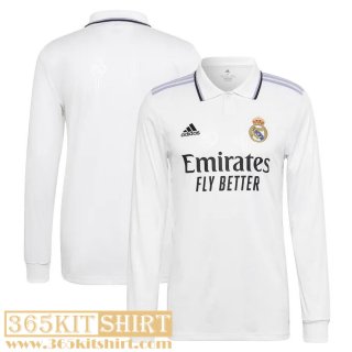 Football Shirt Long Sleeve Real Madrid Home Mens 2022 2023