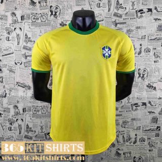 Retro Football Shirts World Cup Brazil Yellow Mens 1970 AG30