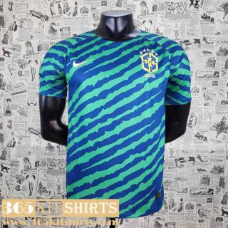 Football Shirts Brazil Blue green Mens 2022 AG78