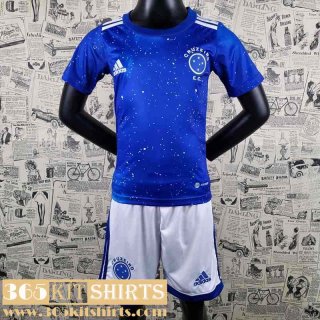 Football Shirts Cruzeiro Blue Kids 2022 2023 AK07