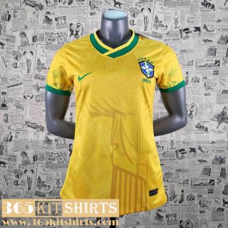 Football Shirts Brazil Yellow Womens 2022 2023 AW32