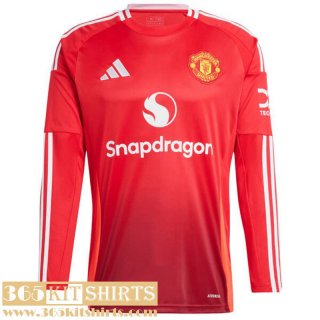 Football Shirts Long Sleeve Manchester United Home Mens 2024 2025