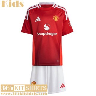 Football Shirts Manchester United Home Kids 2024 2025