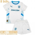 Football Shirts Marseille Home Kids 2024 2025