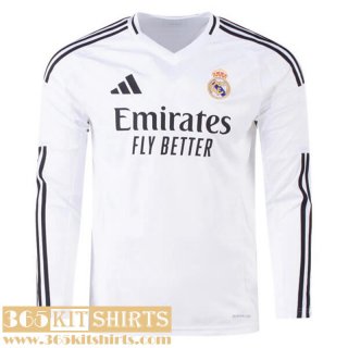 Football Shirts Long Sleeve Real Madrid Home Mens 2024 2025