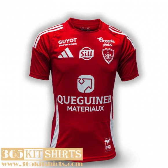 Football Shirts Stade Brestois Home Mens 2024 2025