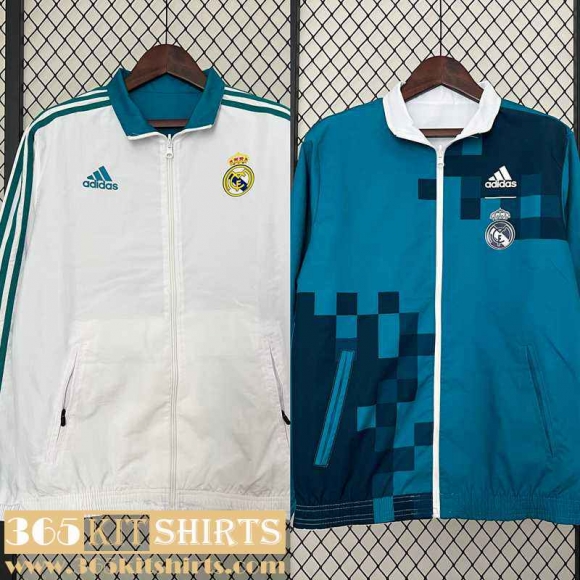 Windbreaker Reversible Real Madrid Mens 2024 2025 D241