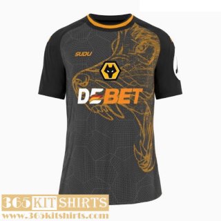Football Shirts Wolverhampton Wanderers Away Mens 2024 2025