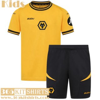 Football Shirts Wolverhampton Wanderers Home Kids 2024 2025