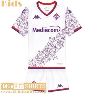 Football Shirts Fiorentina Away Kids 2023 2024