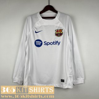 Football Shirts Barcelona Seconda Long Sleeve Mens 2023 2024