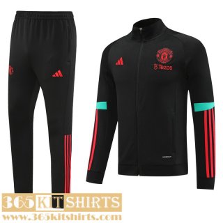 Jacket Manchester United black Mens 2023 2024 JK742