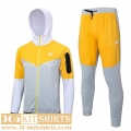 Hooded Jacket Sport light gray yellow Mens 2023 2024 JK774