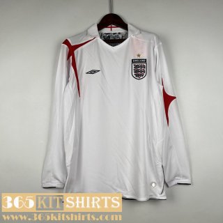 Retro Football Shirts Long Sleeve England Home Mens 2006 FG284