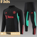 KIT: Training Manchester United black Kids 2023 2024 TK652