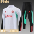 KIT: Training Manchester United White Kids 2023 2024 TK653