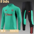 KIT: Training Manchester United Green Kids 2023 2024 TK654