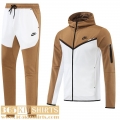 Hooded Jacket Sport khaki white Mens 22 23 JK478