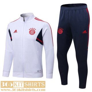 Jacket Bayern Munich White Mens 22 23 JK500
