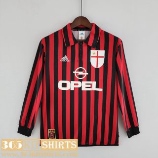 Retro Football Shirts AC Milan Home Mens Long Sleeve 99 00 FG180
