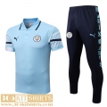 Polo Shirt Manchester City blue Mens 22 23 PL607