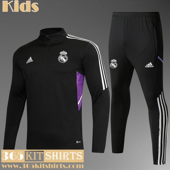 KIT:Training Real Madrid black Kids 22 23 TK343
