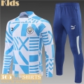 KIT:Training Manchester City blue White Kids 22 23 TK316