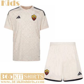 Football Shirts AS Roma Away Kids 2023 2024