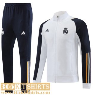 Jacket Real Madrid White Mens 2023 2024 JK789