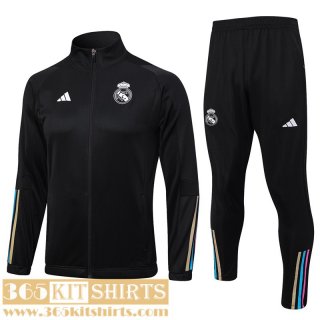 Jacket Real Madrid black Mens 2023 2024 JK799