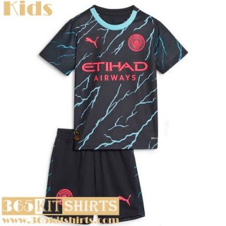 Football Shirts Manchester City Third Kids 2023 2024