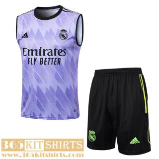 Training Sleeveless Real Madrid Purple Mens 2023 2024 TG937