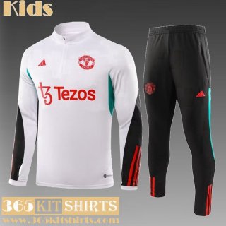 Training Manchester United White Kids 2023 2024 TK713